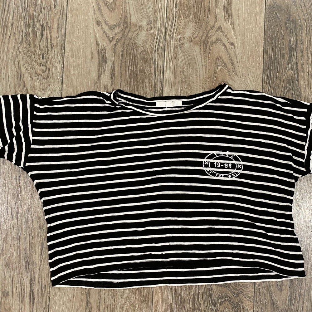 Vans crop top w/ striped pattern